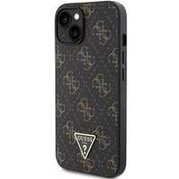 Etui Guess 4G Triangle Metal Logo Na Iphone 15 / 14 / 13 - Czarne