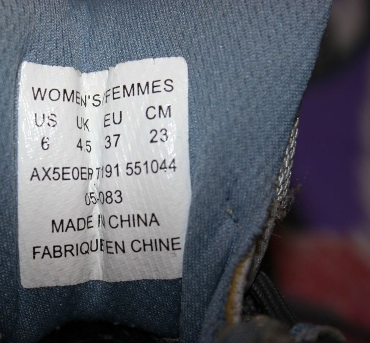 Женские кроссовки для походов The Nort Face,GORE-TEX,Vibram,37 р,стель