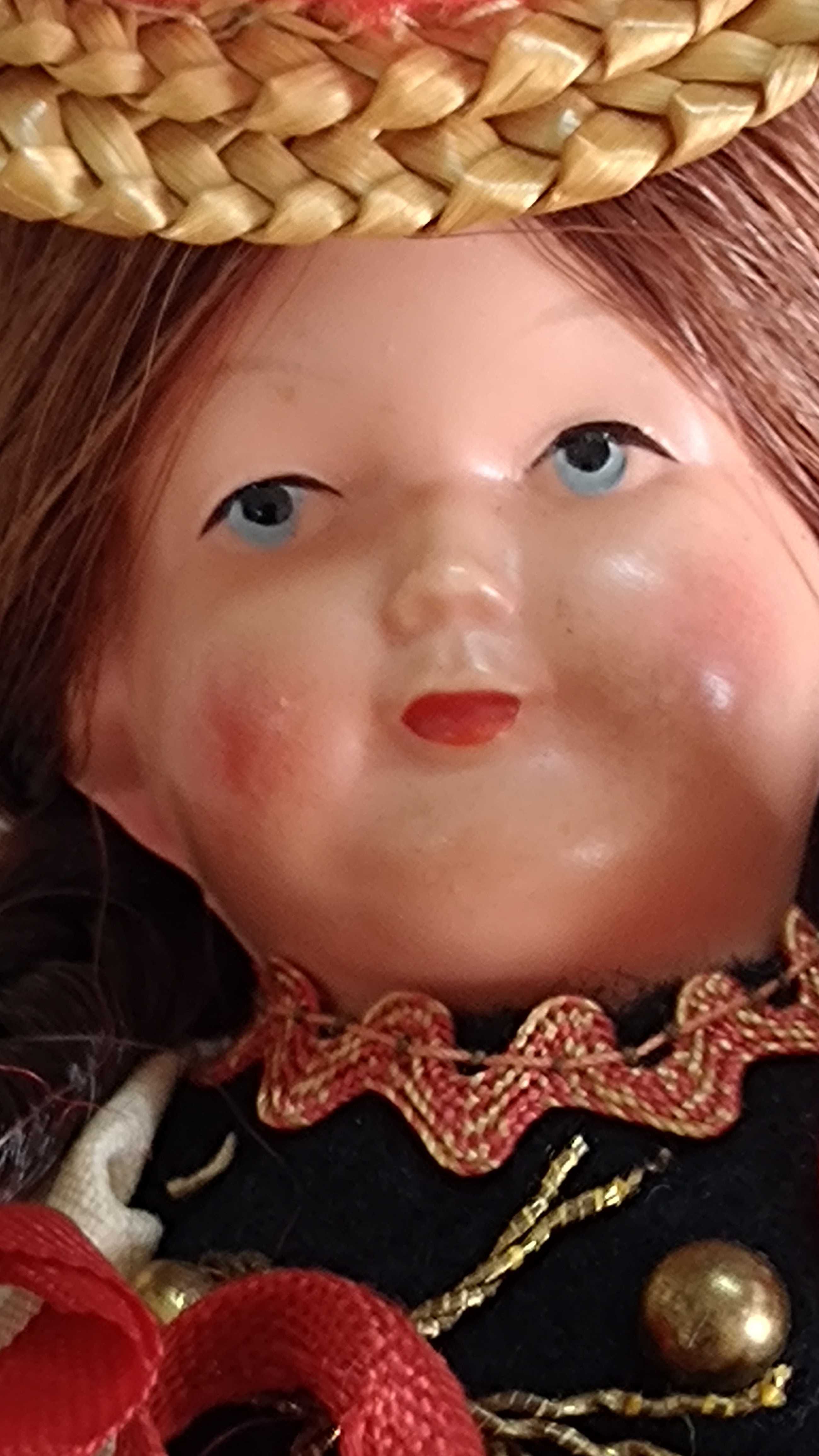 Kolekcjonerska stara lalka z celuloidu Schilfkrote żółwik.  Vintage.