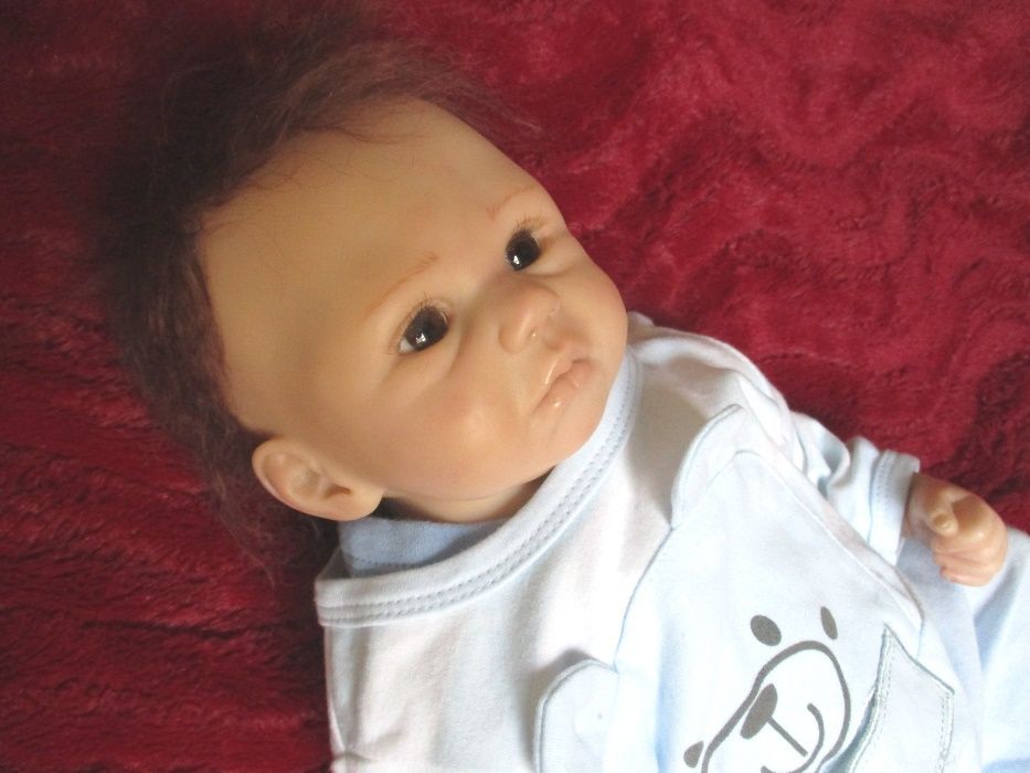 Lindo Bebe Reborn Real com cabelo MoHair