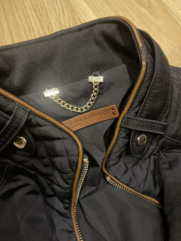 Zara granatowa kurtka M