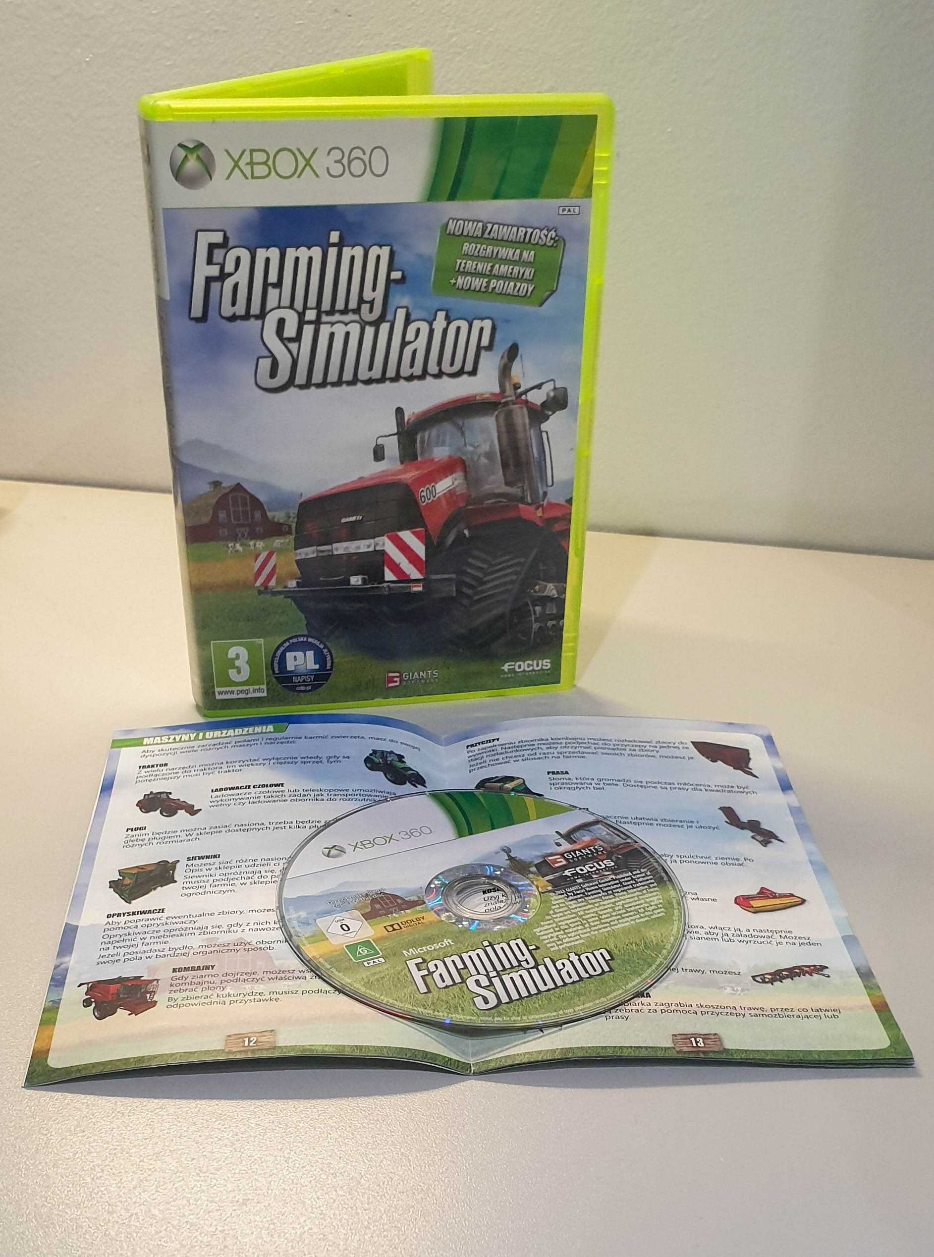 Gra Farming Simulator Xbox 360 wyd. PL Gra po Polsku Unikat