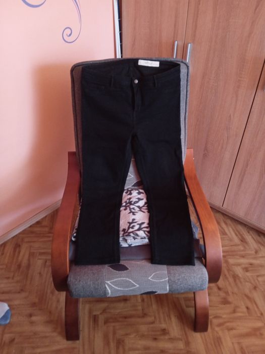 Spodnie czarne jeansy 46
