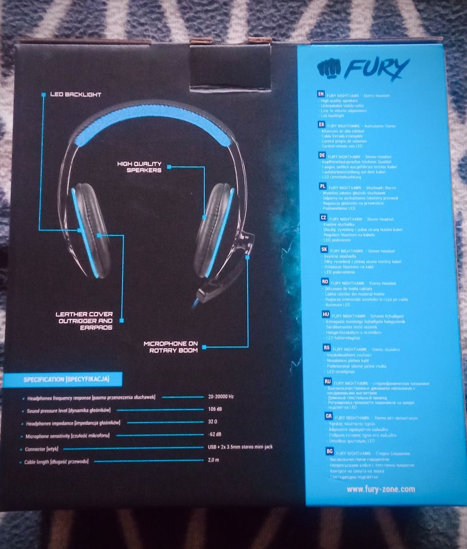 Słuchawki Fury Nighthawk