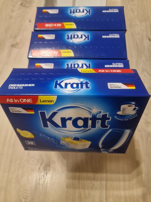 Tabletki do  zmywarki  ALL IN ONE lemon  KRAFT 38 SZT.