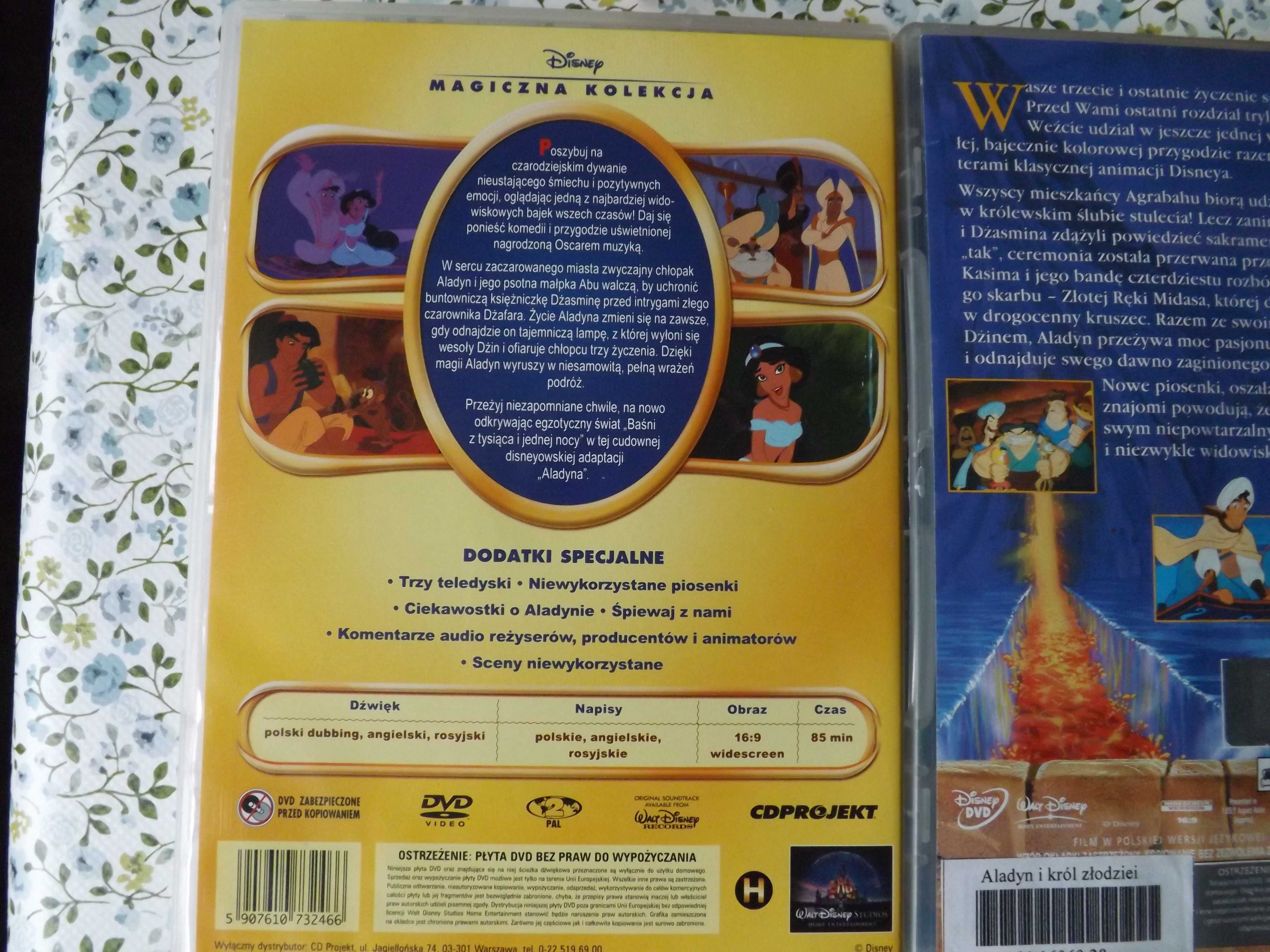 Alladyn kolekcja 3 bajek Disneya klasyka film