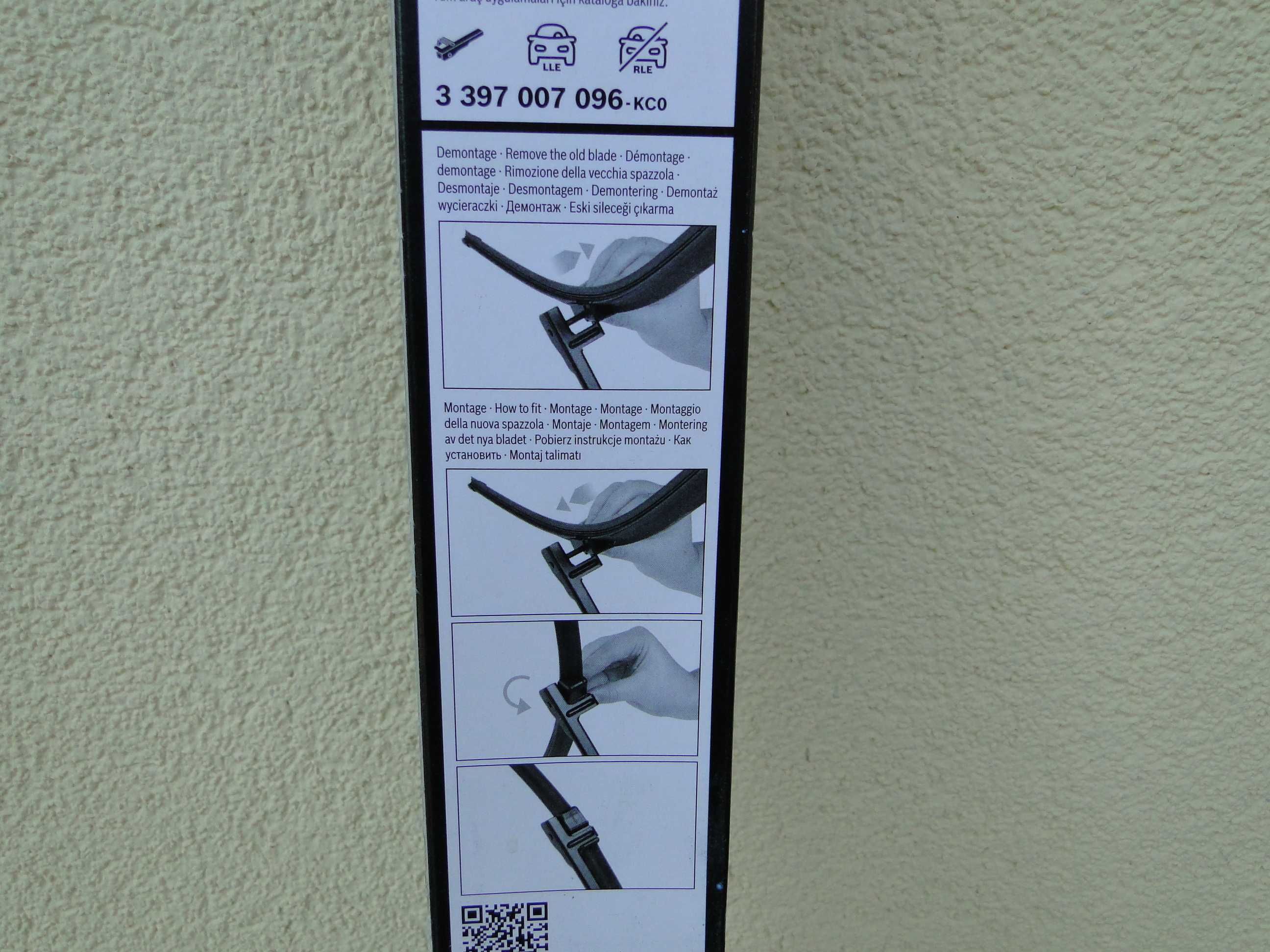 Bosch AeroTwin A096S, Zestaw wycieraczek 600/450 mm, Nowe