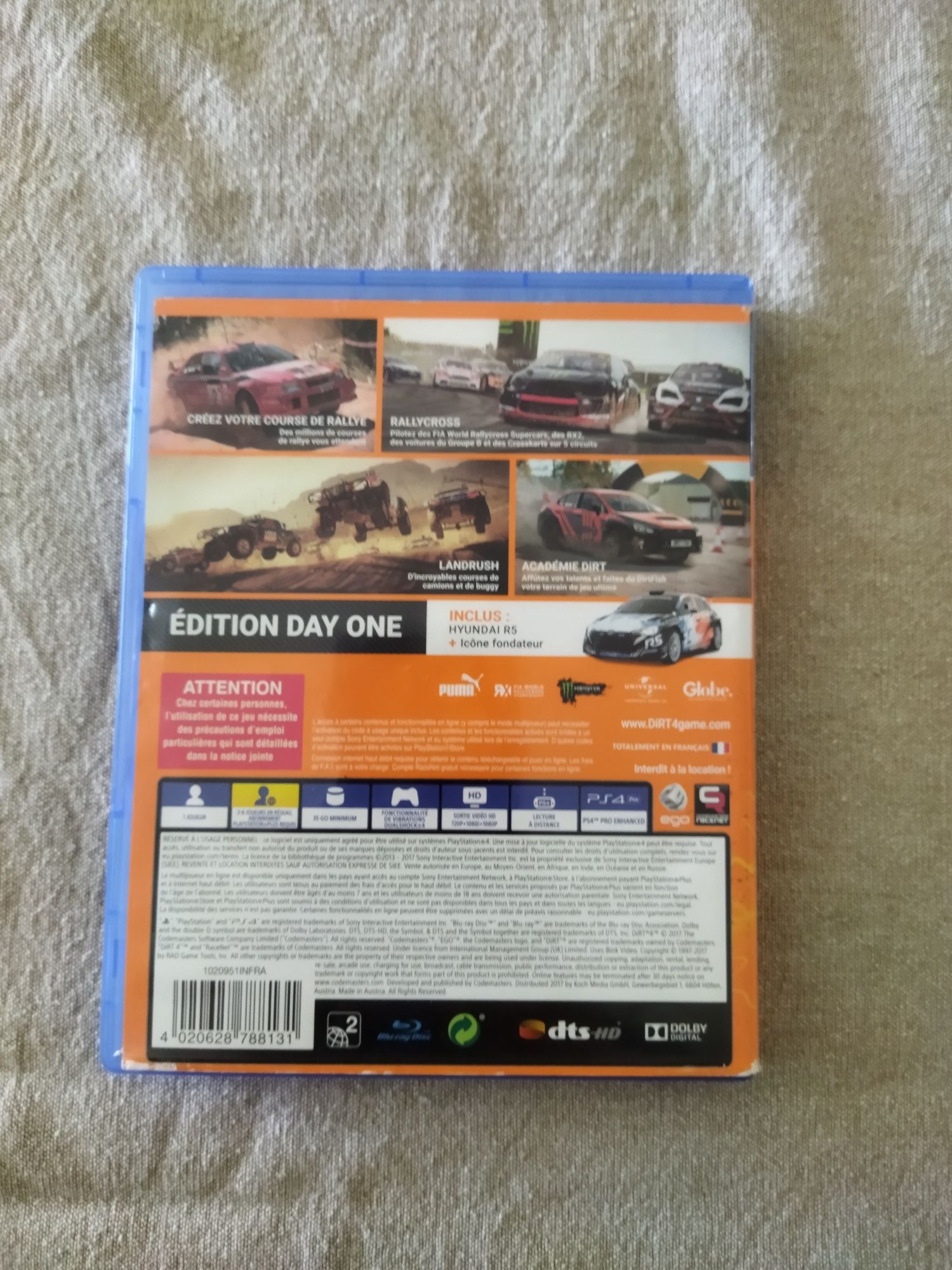 Jogo para PS4: Dirt 4