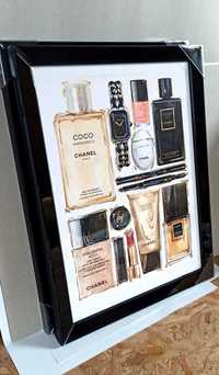 CHANEL CC Obraz Obrazek z USA w ramie Glamour