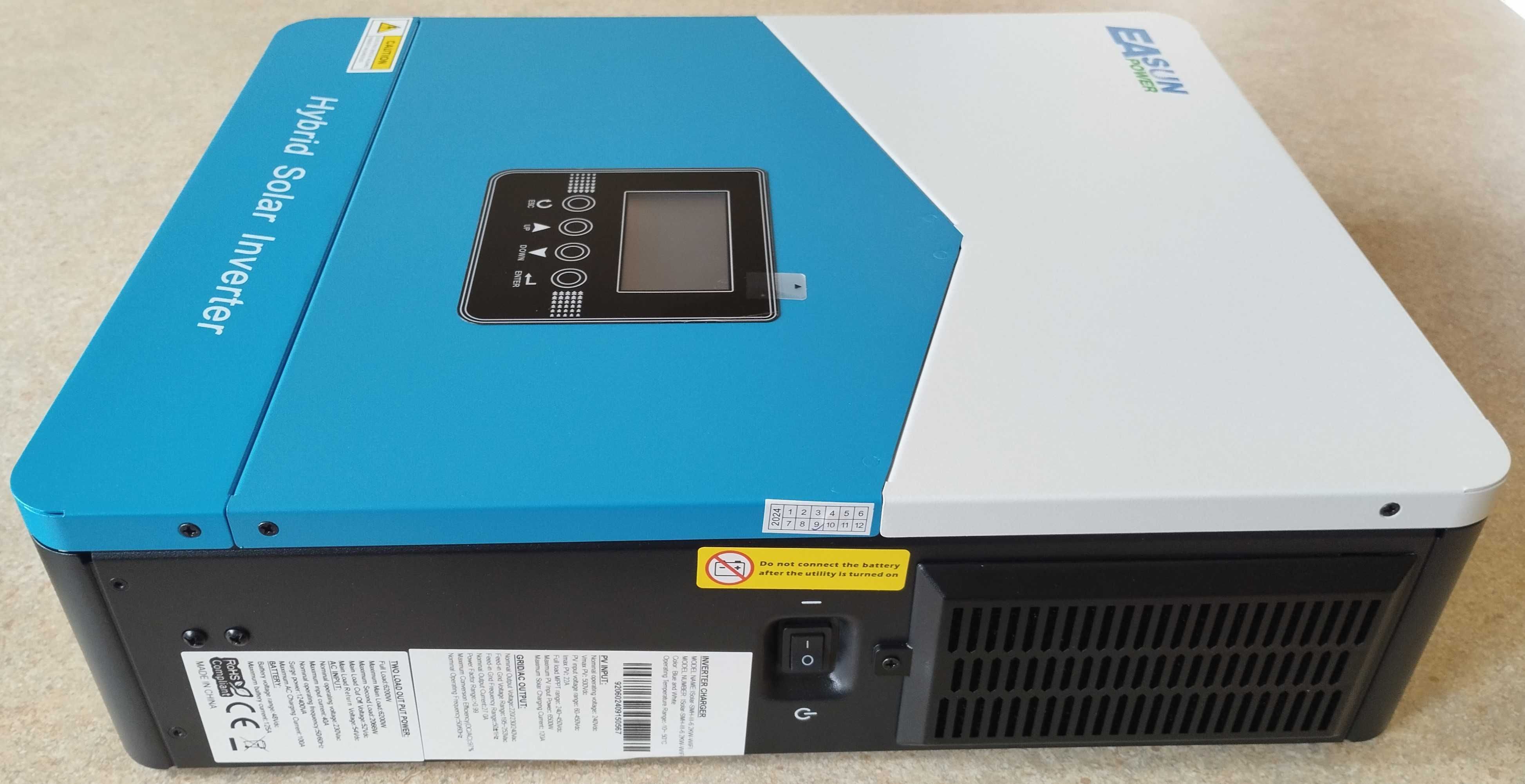 Inwerter falownik off-grid  EASun SMH-III-6.2KW 48V 120A BMS WiFi