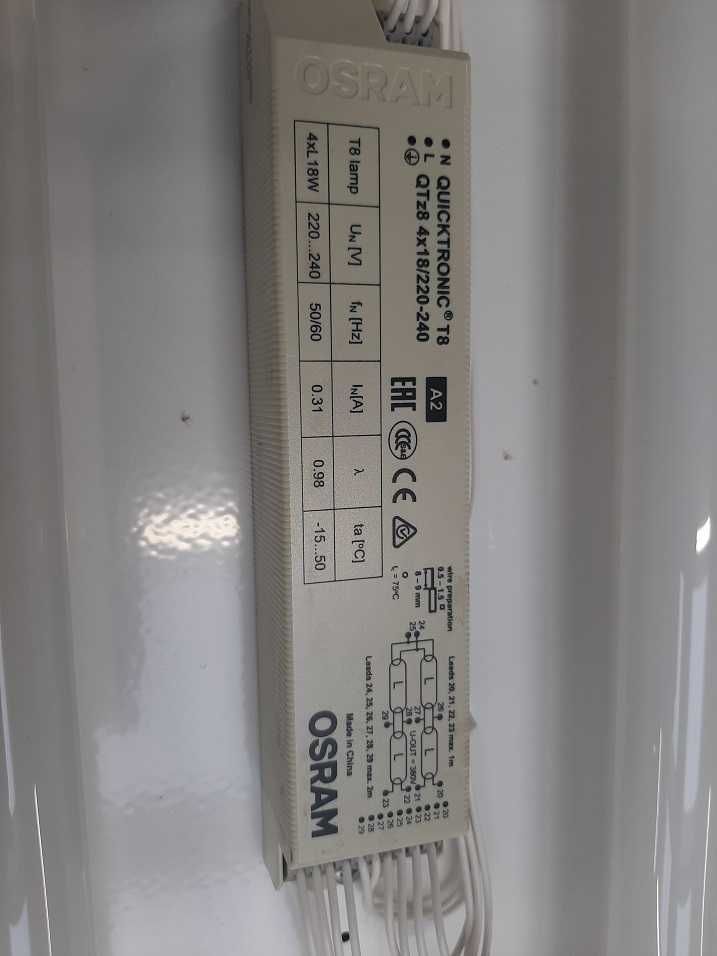 Oprawy rastrowe, rastry oświetleniowe 60 60 cm  4 x 18W, ES-system