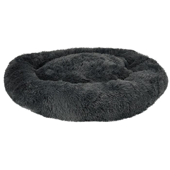 Legowisko dla psa poduszka pluszowa 100cm ciemny szary