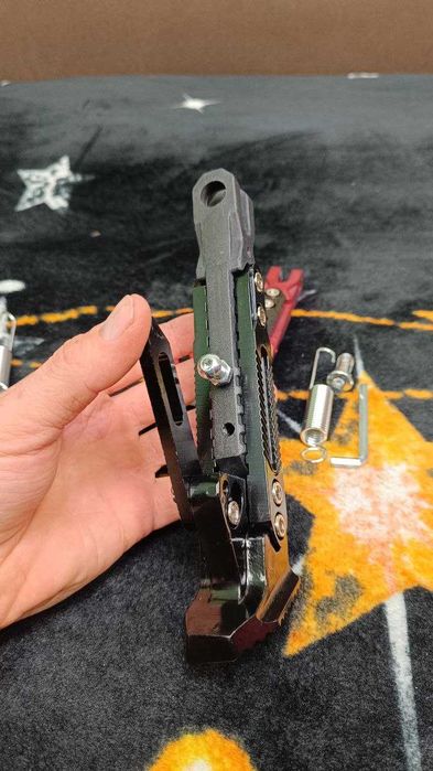 Підніжка бокова регульована самоката або мотоцикла подножка мото лапка