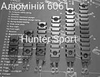 Планка weaver на базу M-LOCK, м-лок. Аллюминий. AR15/АК