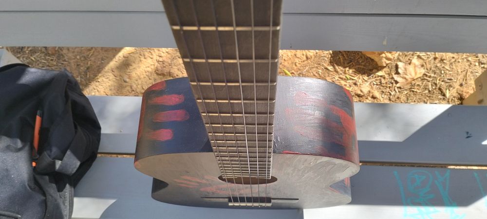 Guitarra clássica customizada Valencia VC104