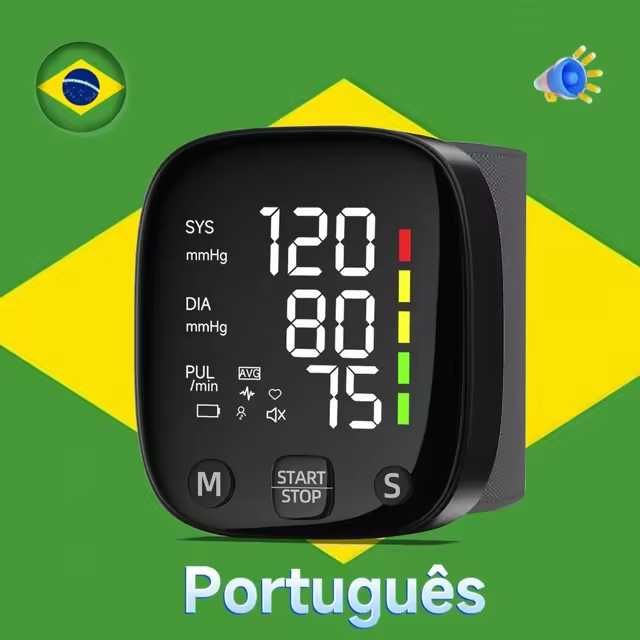 Monitor de Pressão Arterial (para Pulso) Recarregável (Type C)