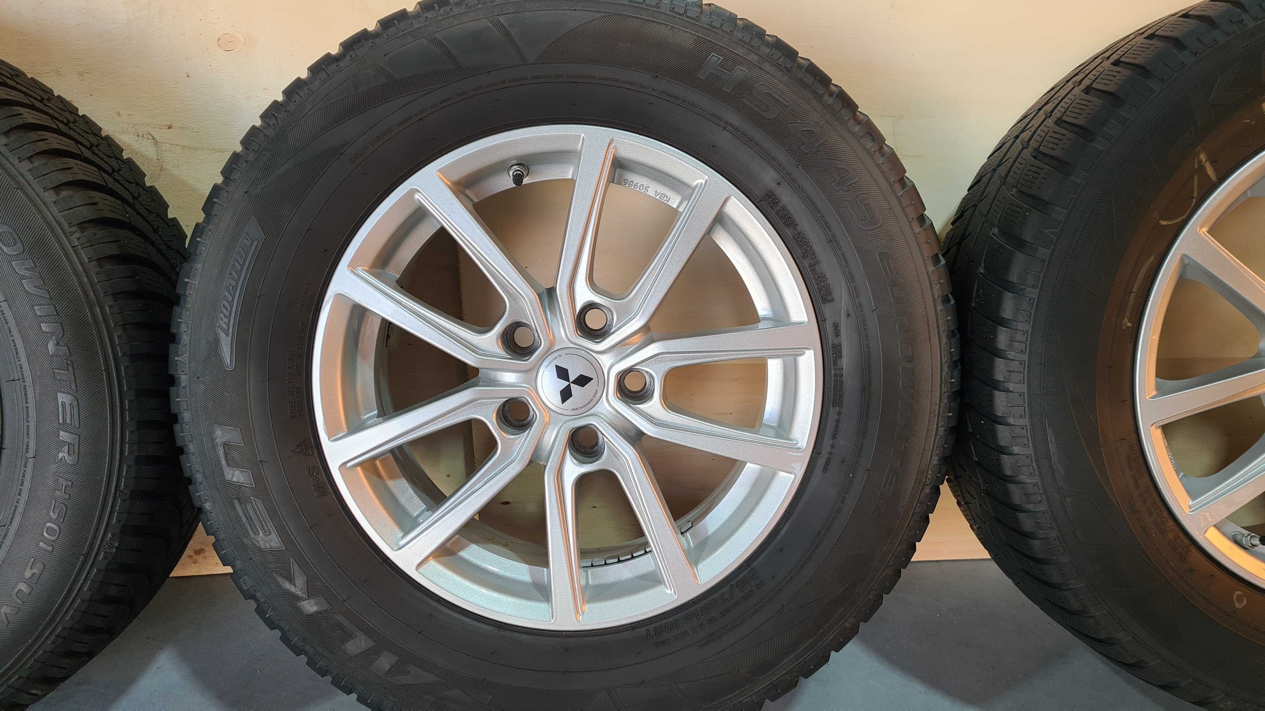 Koła Felgi Aluminiowe Mitsubishi ASX + NOWE Opony 215/70/16 R16