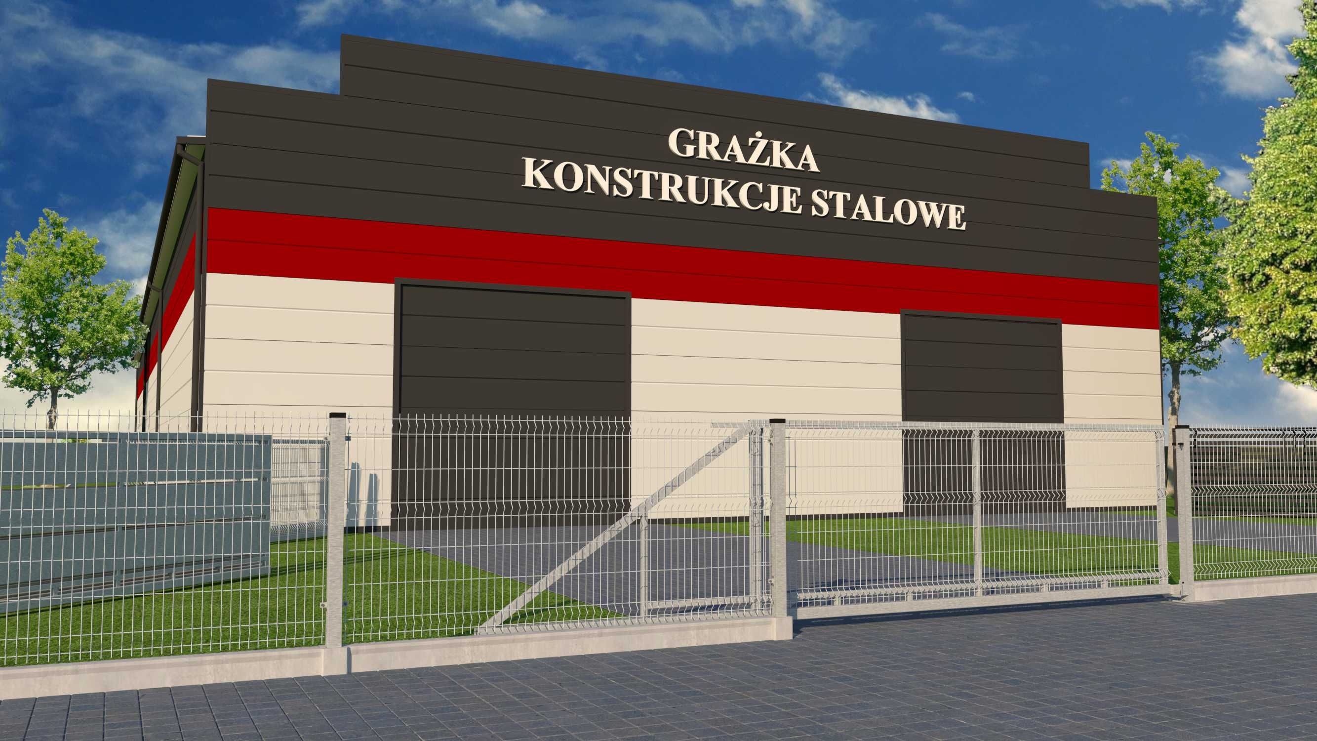 Brama przesuwna samonośna 4,00 m z siatką OCYNKOWANA