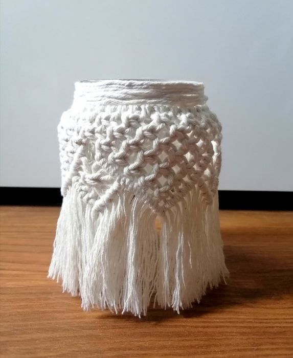 Świecznik lampion Makrama lampka Hand made BOHO