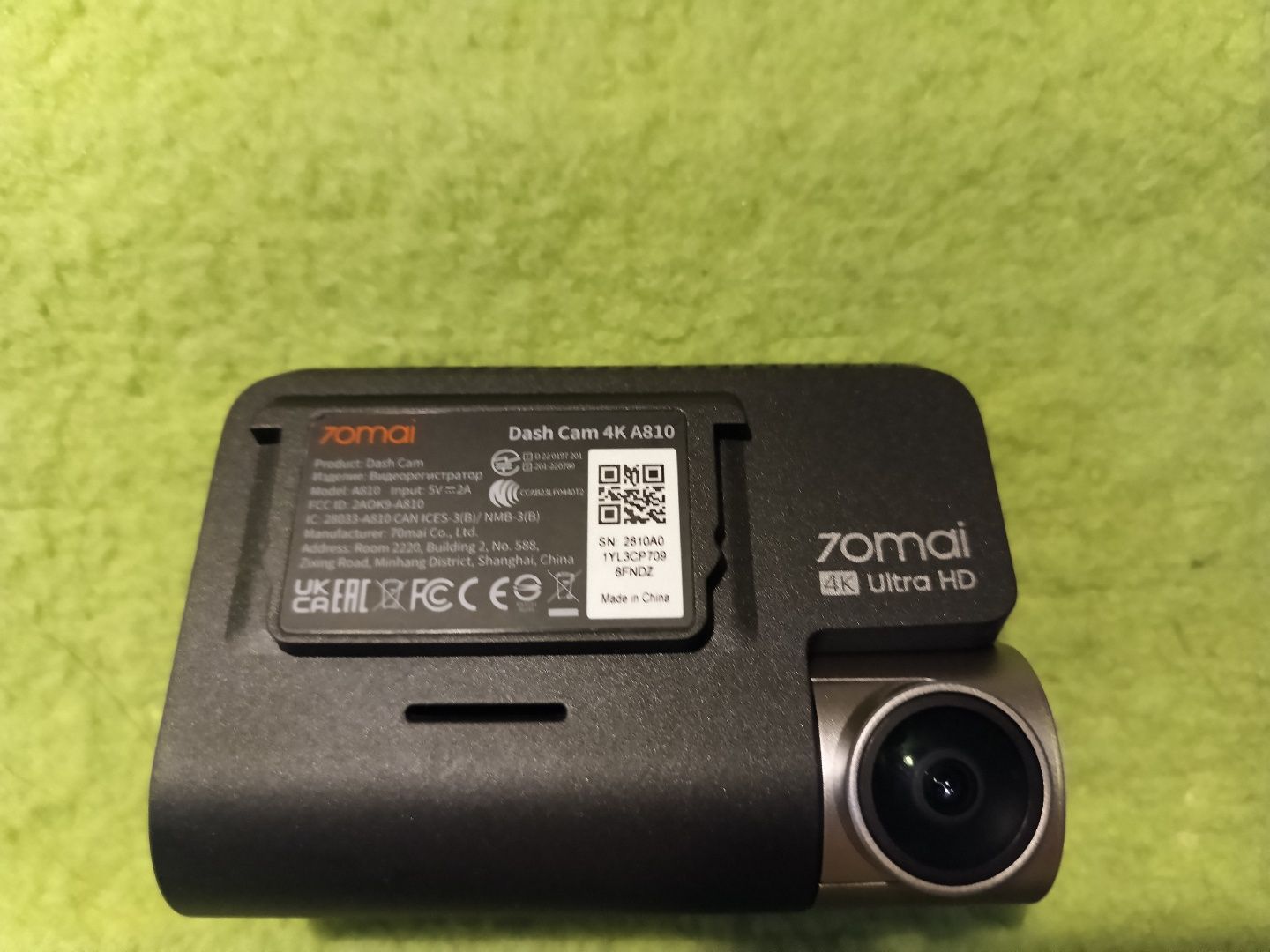 Продам видеорегистратор 70mai Dash Cam 4K A810