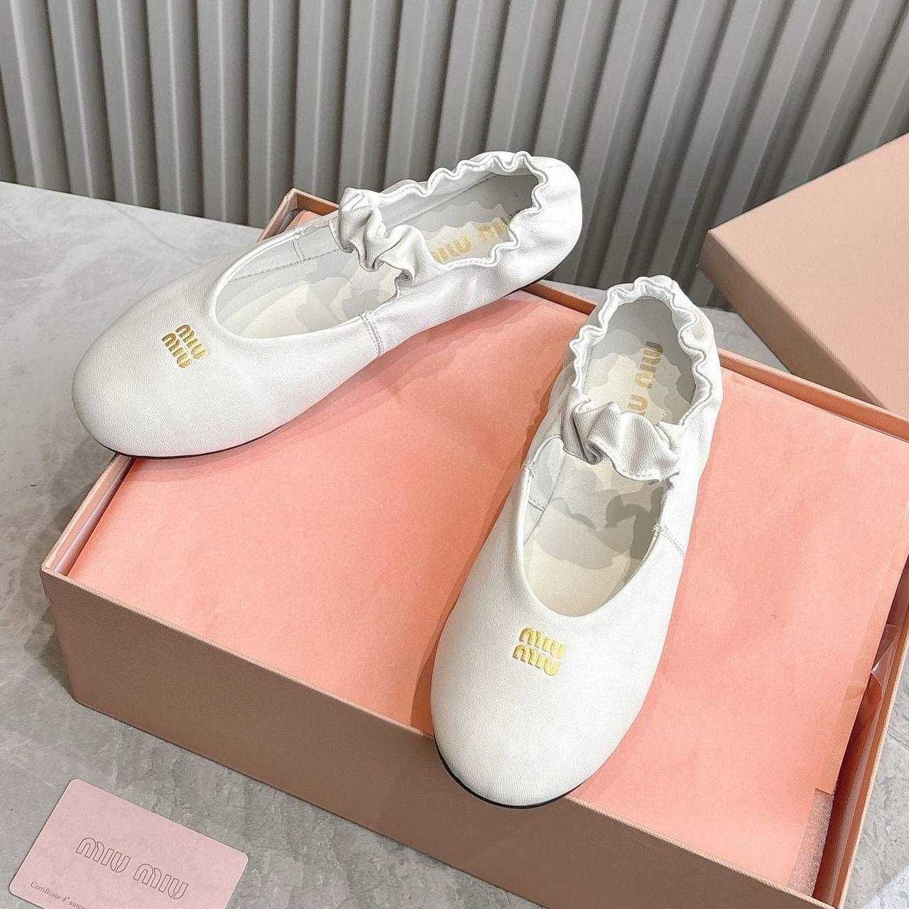 Wyprzedaż -50 %Luksusowe Balerinki Miu Miu!Skóra!Premium!OD RĘKI 36-41