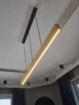 Lampa wisząca drewniana Led