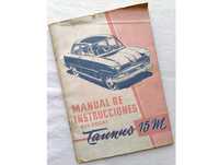 Manual de Instrucciones del coche Taunus 15 M de 1956