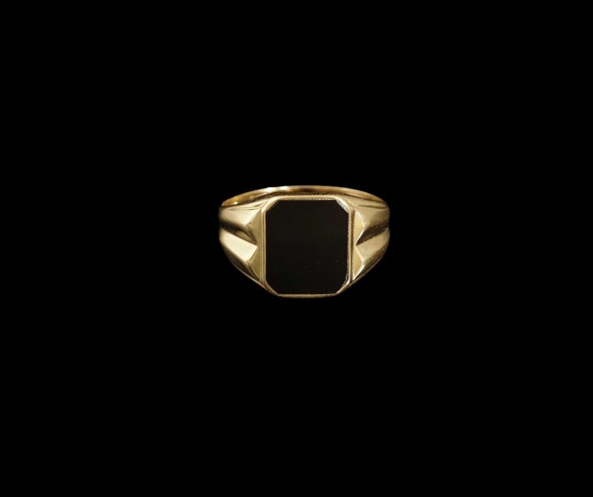 złoto 585 - złoty sygnet męski Rozmiar 23