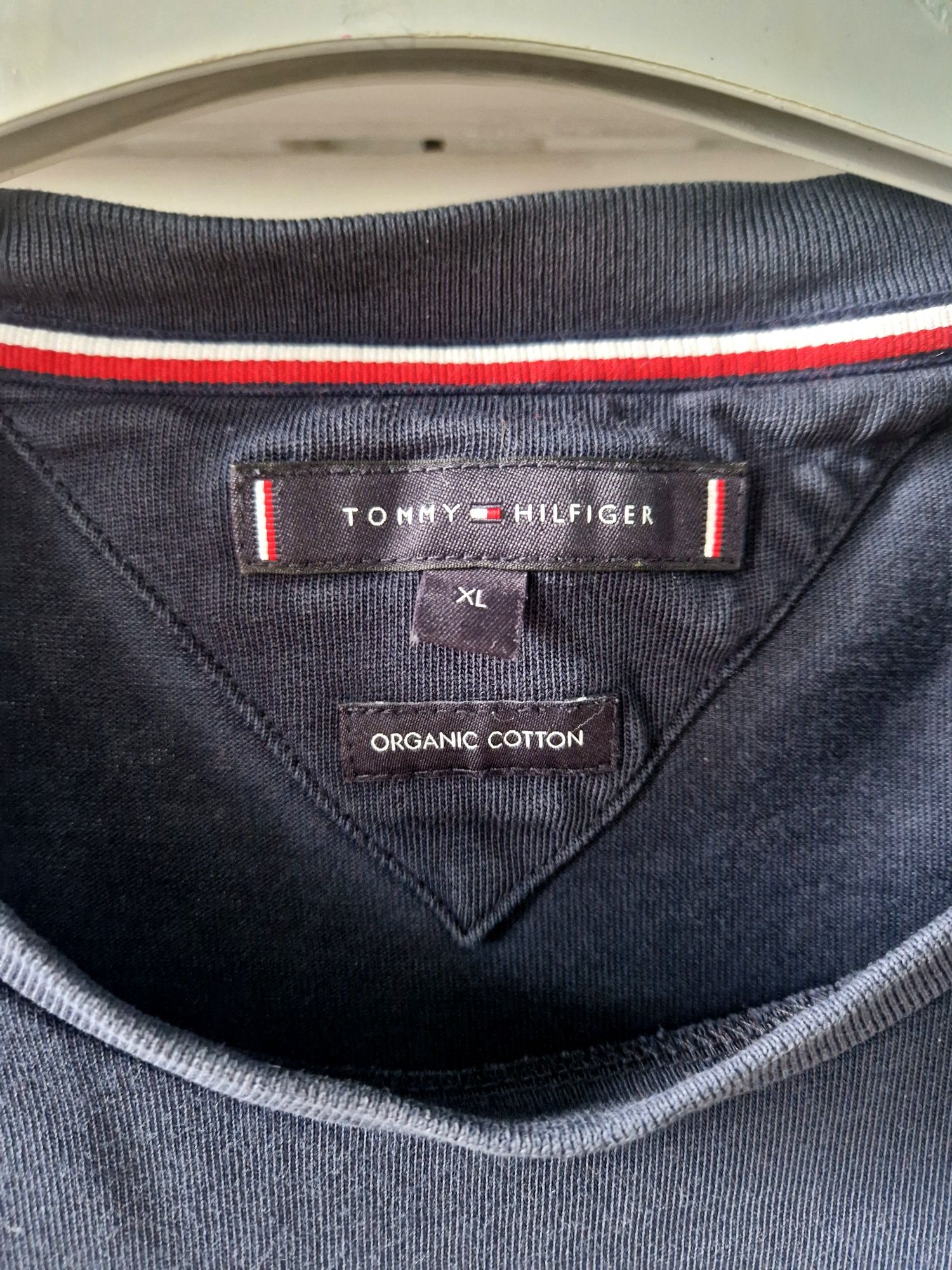 Granatowa koszulka Tommy Hilfiger New York organic cotton