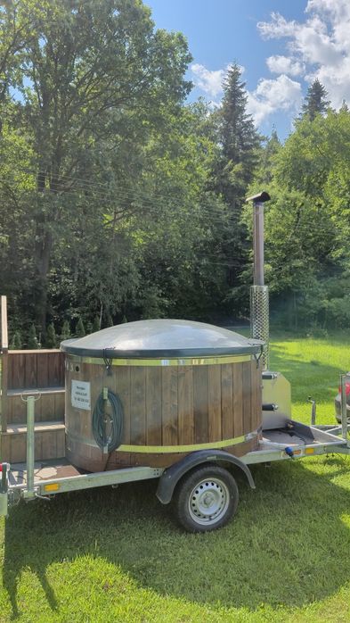 Mobilna balia ruska bania jacuzzi wynajem panieński kawalerski urodzin