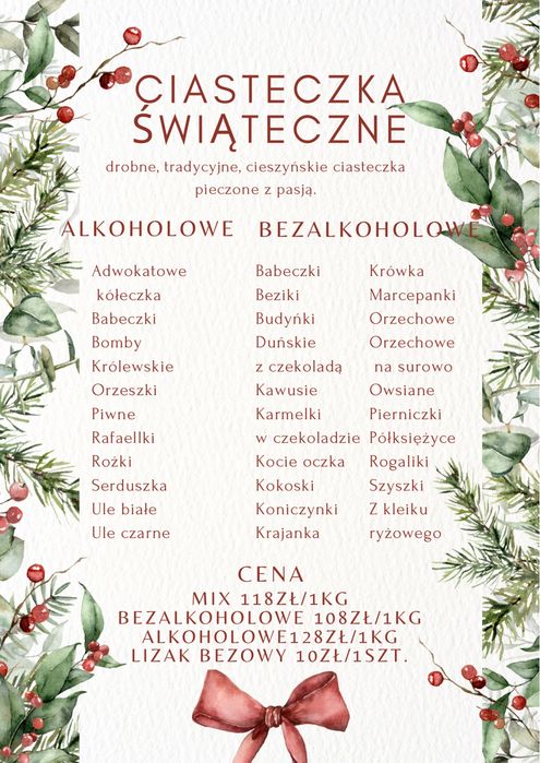 Ciasteczka drobne świąteczne