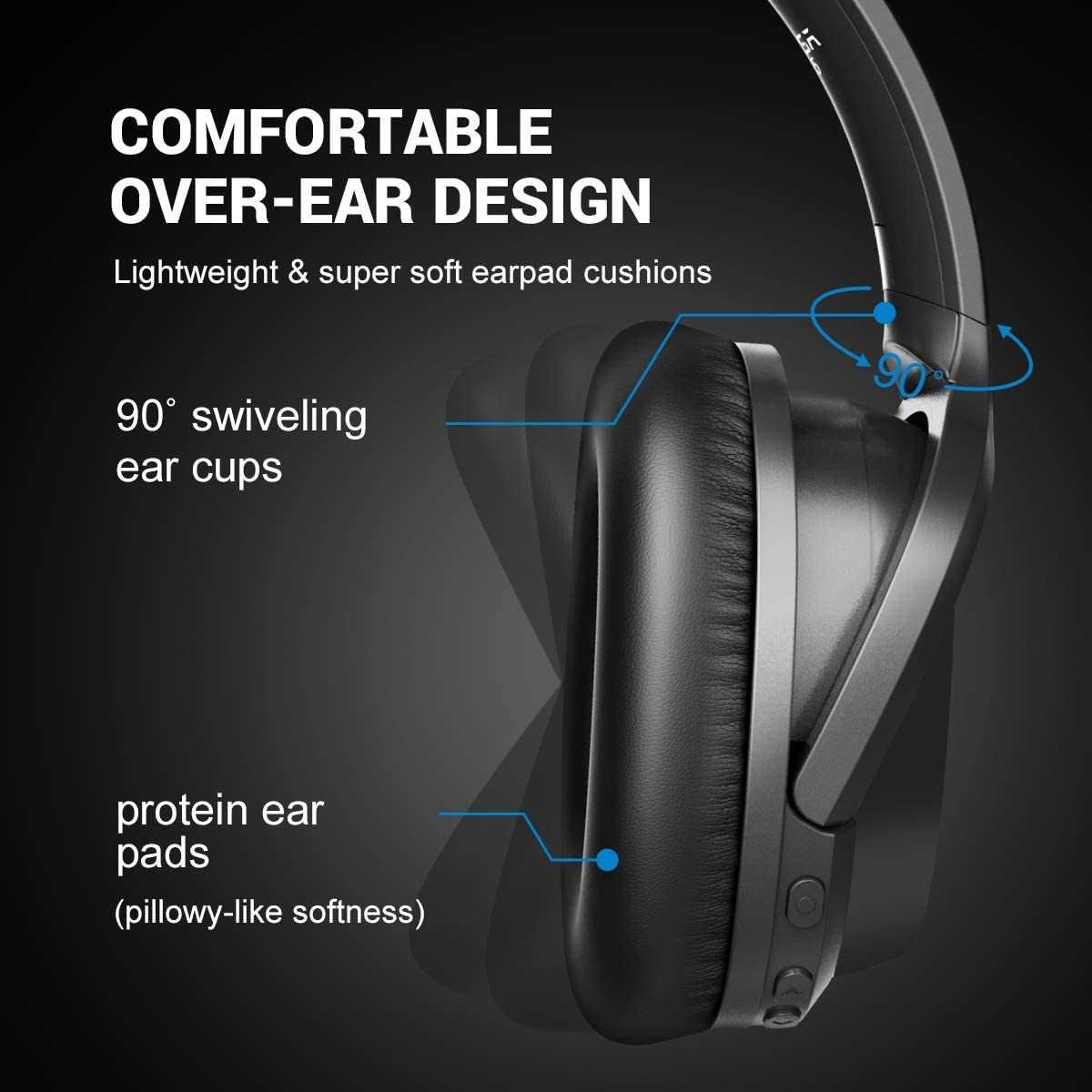 Słuchawki Eksa E5 nowe zafoliowane, 60h godzin słuchania, USB-C, ANC