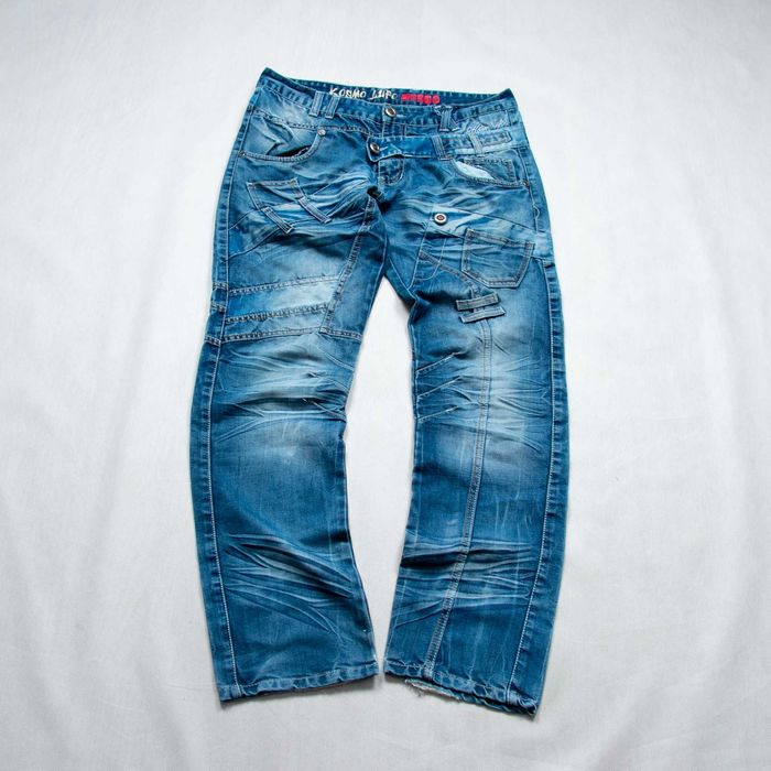 Kosmo&Lupo japan style jeans spodnie jeansowe y2k 34us