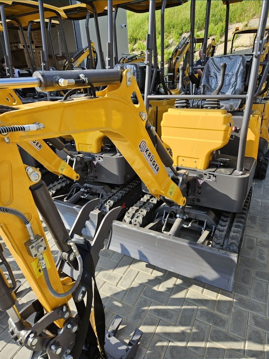Koparka minikoparka 1200 kg KRÜGER JKW-12-nowy model,silnik Koop 192F