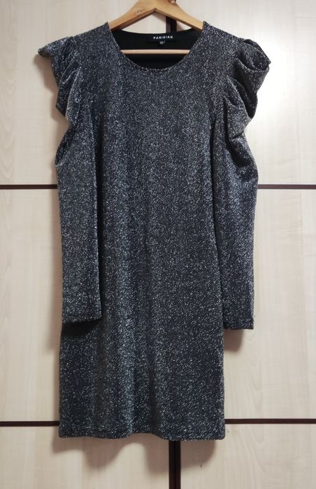 Плаття з люрексом срібло