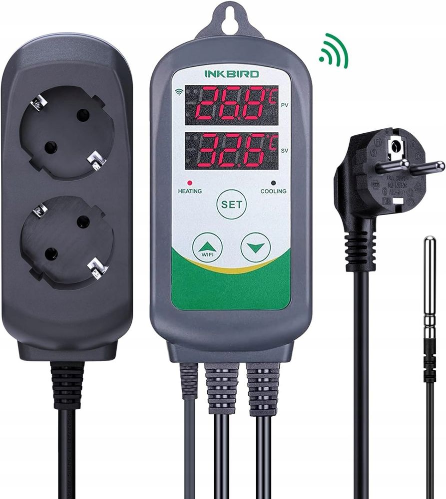 Inkbird ITC-308-WIFI Termostat z kontrolą temperatury Wi-Fi