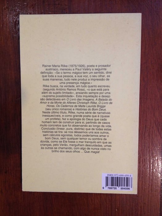 Rainer Maria Rilke - Histórias do Bom Deus