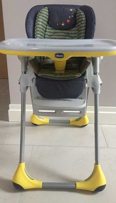 Krzesełko do karmienia Chicco Polly denim