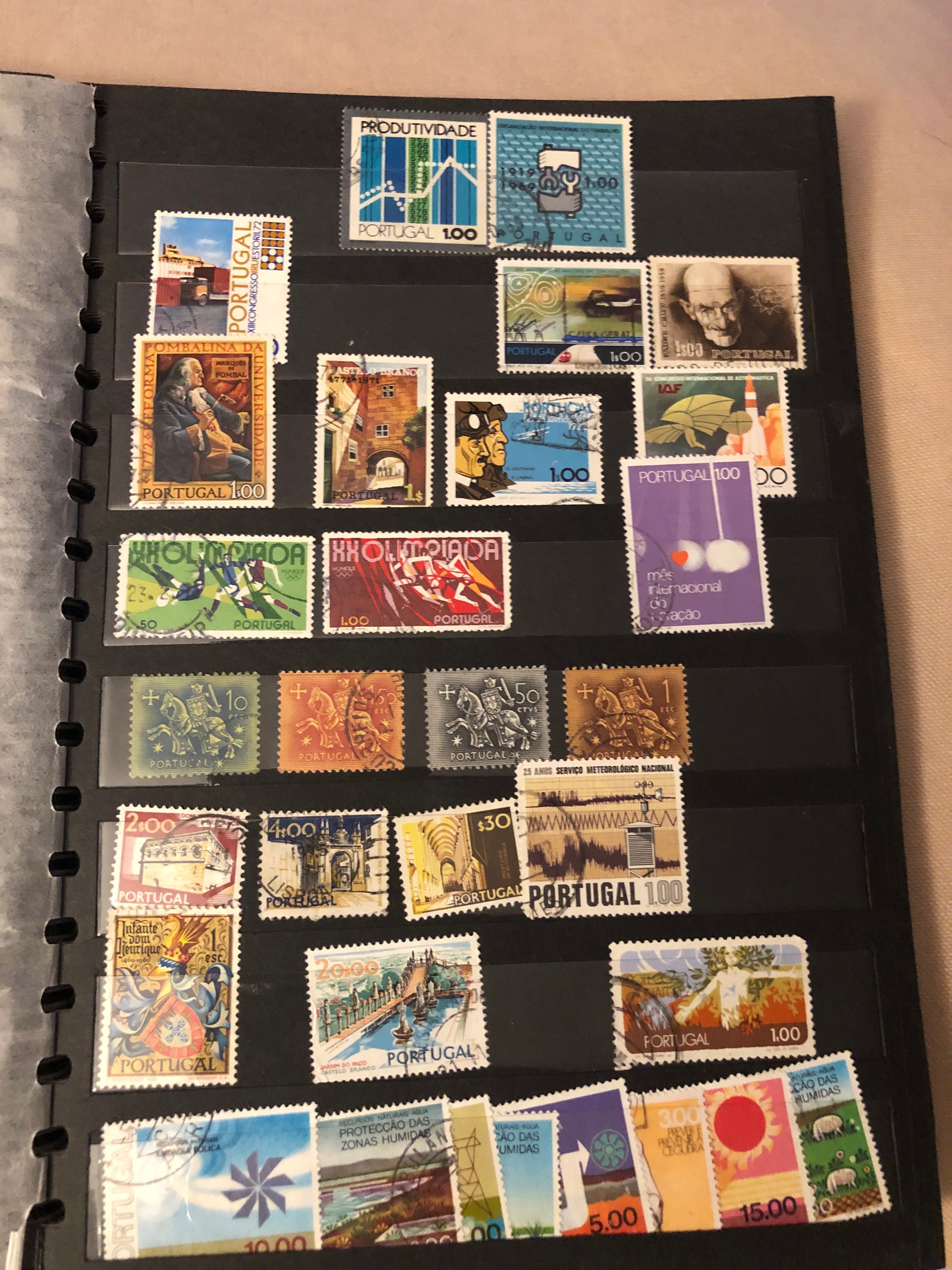 Coleção de selos antigo