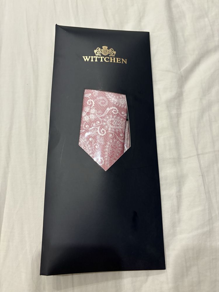 Nowy elegancki męski Krawat jedwabny Wittchen