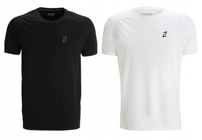 Your Turn Active koszulka sport biała czarna XXL 2pack