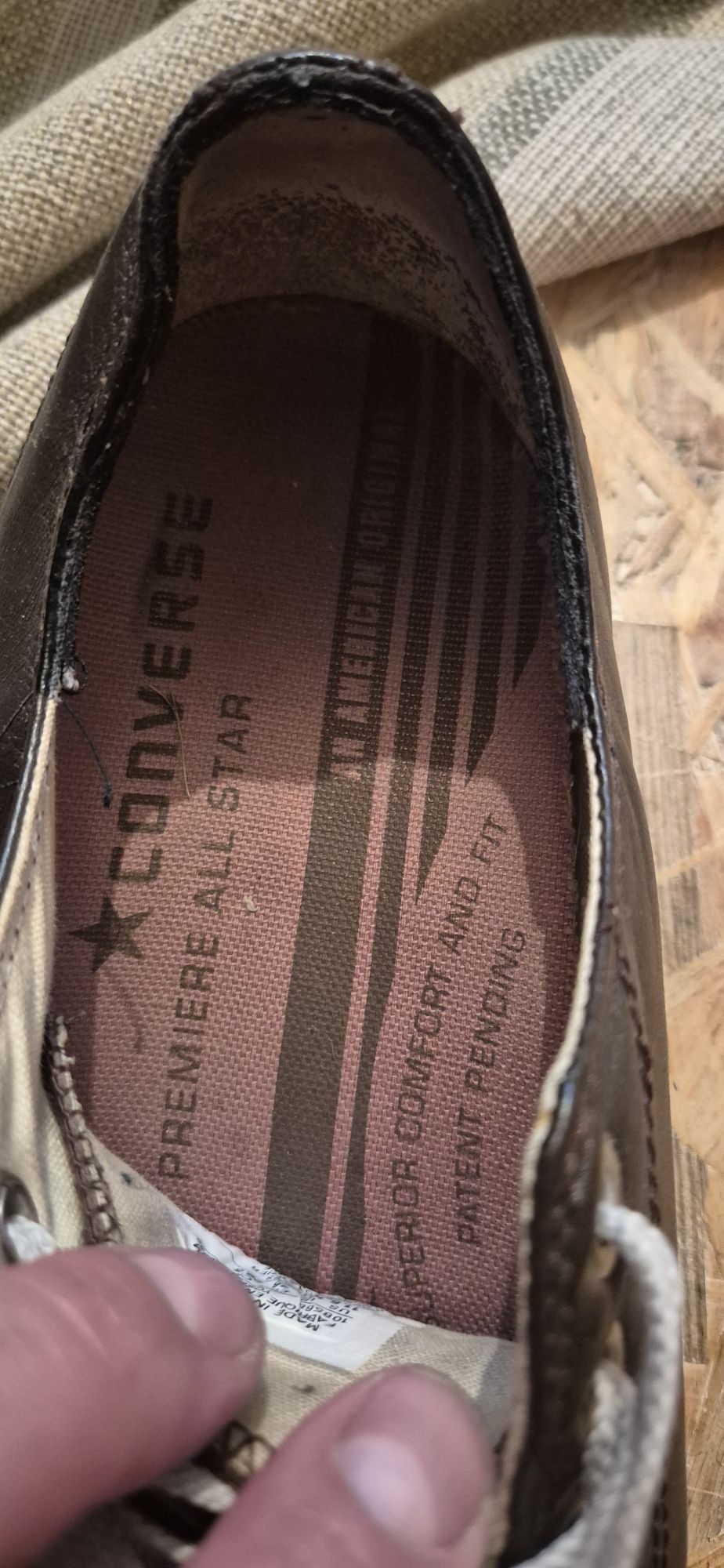 Trampki skórzane converse rozmiar 46, 29,5 cm wkladka stan bdb