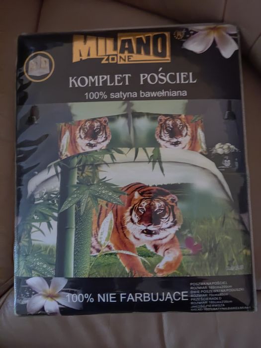 Komplet pościeli 4 częściowy 160x200 Satyna Bawełniana NOWY