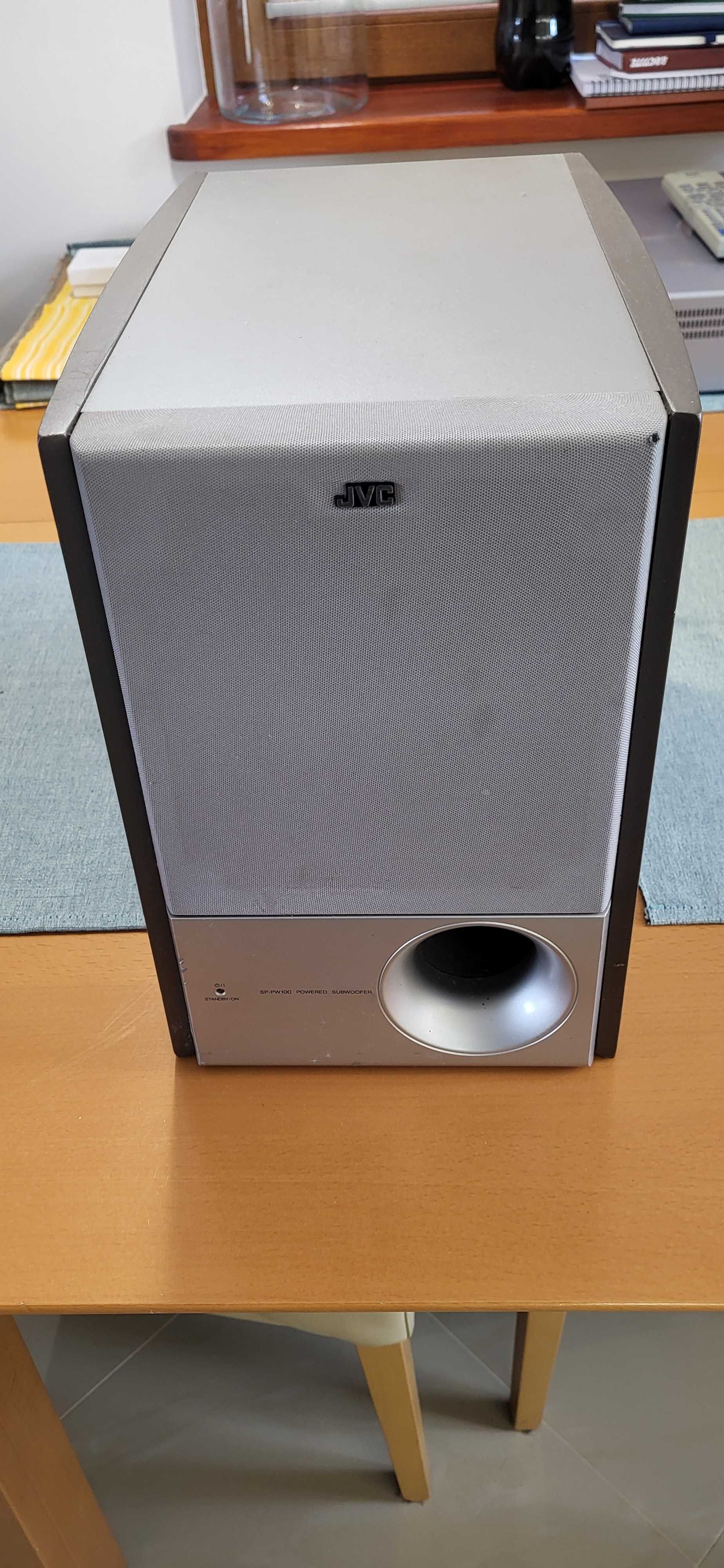 Zestaw do kina domowego-amplituner JVC RX-E100R+5xgłośniki+subwoofer