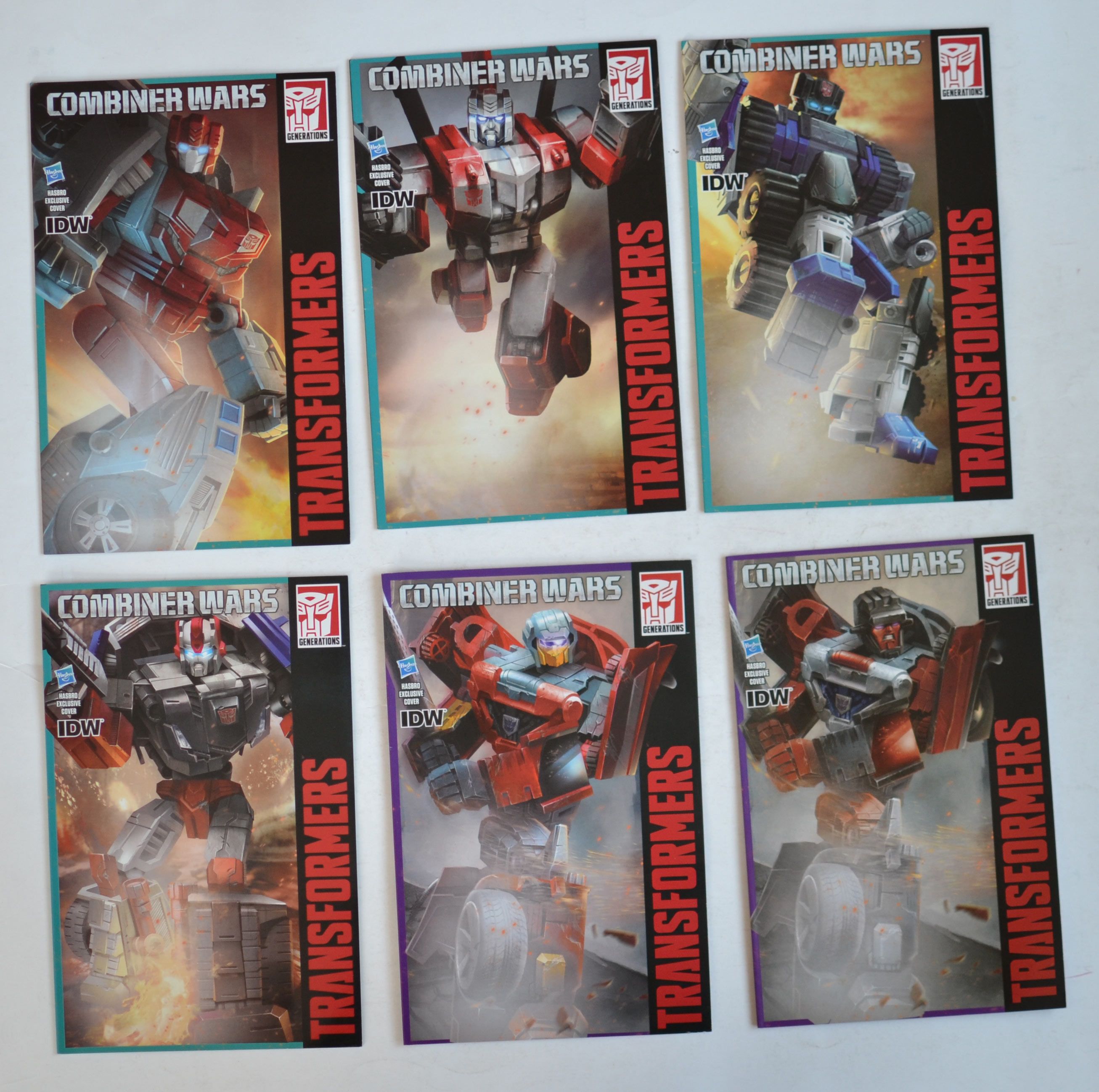 Transformers Combiner Wars Hasbro IDW Comics 2014 Komiksy zestaw