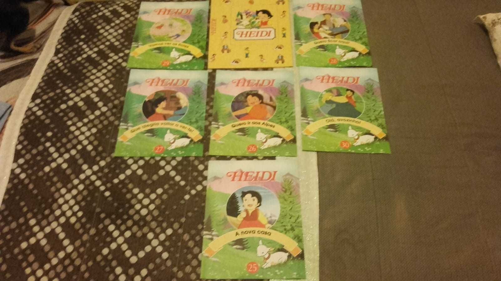 Cassetes Livros Caderneta E Mala Heidi Marco Conjunto/Separado Novos