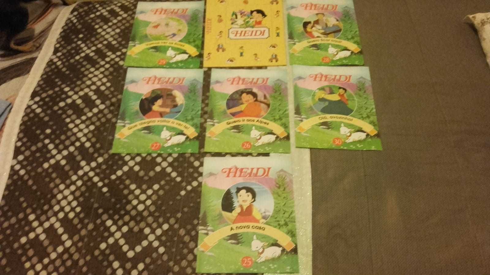 Cassetes Livros Caderneta E Mala Heidi Marco Conjunto/Separado