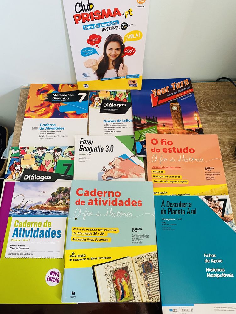 Cadernos de atividades 7 ano livros escolares novos