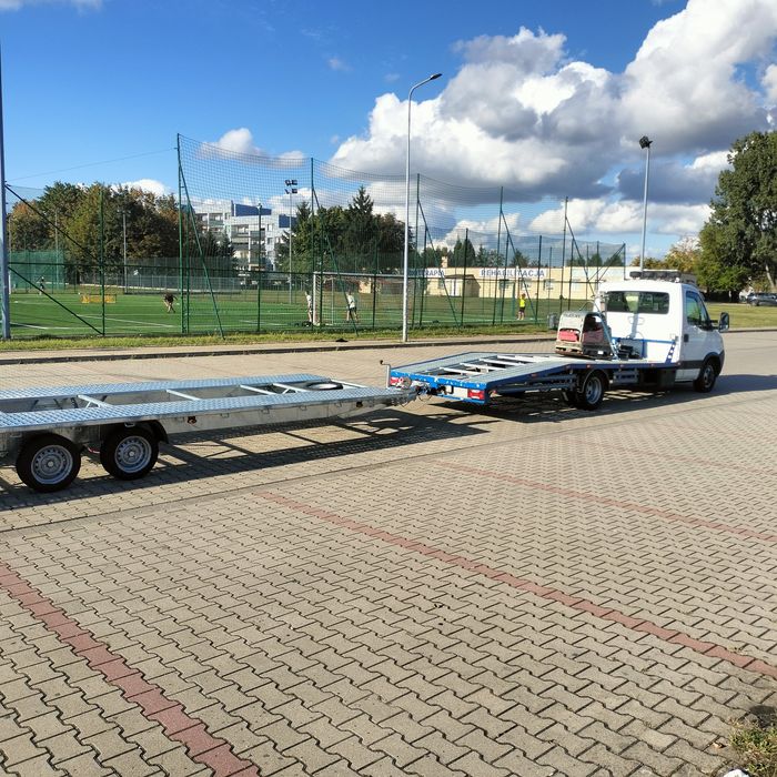 Laweta okazja Iveco 2012r nowa przyczepa zestaw
