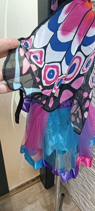 Strój motylka przebranie karnawałowe dla dziewczynki, 5 – 7 lat